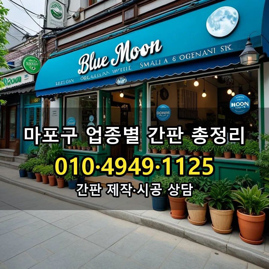 업종별 간판 총정리 제작·시공 모습